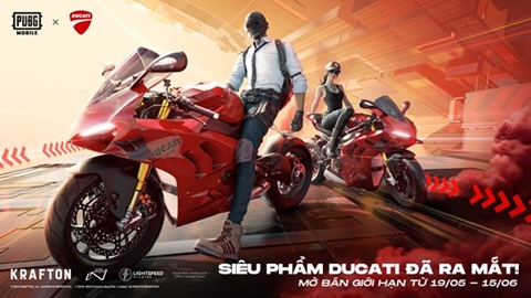 PUBG Mobile công bố hợp tác cùng Ducati